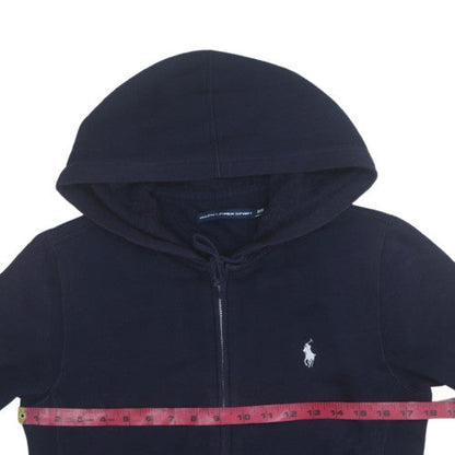 Mens UK Size M Ralph Lauren Sport Blue Full Zip Hoodie