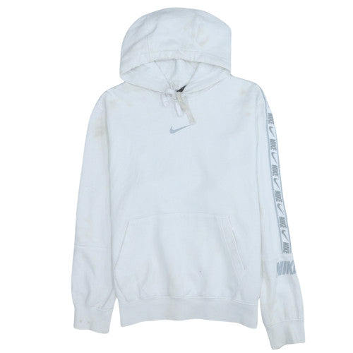 Mens UK Size S Nike White Pullover Hoodie