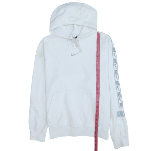 Mens UK Size S Nike White Pullover Hoodie