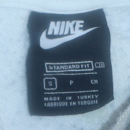 Mens UK Size S Nike White Pullover Hoodie