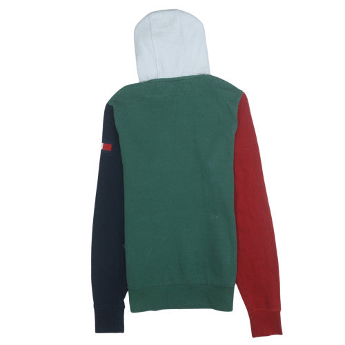 Mens UK Size S Tommy Hilfiger Multicoloured Pullover Hoodie