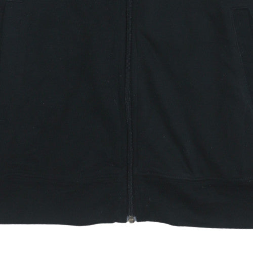 Womens UK Size M adidas Black Full Zip Hoodie