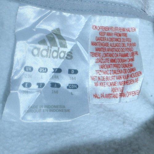 Mens UK Size L adidas White Pullover Hoodie