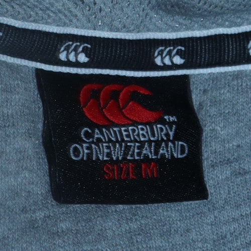 Mens UK Size M Canterbury Grey Pullover Hoodie
