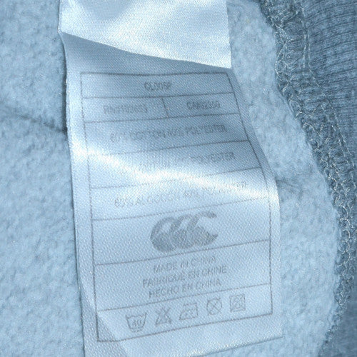 Mens UK Size M Canterbury Grey Pullover Hoodie
