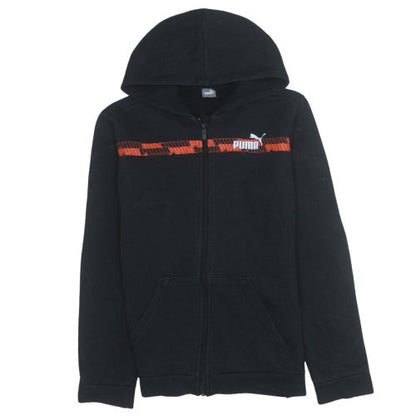 Teens UK Size XL PUMA Black Full Zip Hoodie