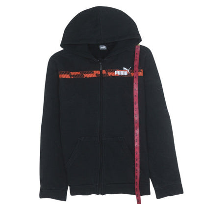 Teens UK Size XL PUMA Black Full Zip Hoodie