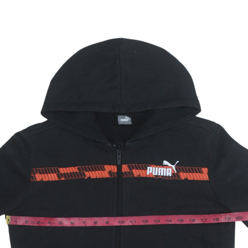 Teens UK Size XL PUMA Black Full Zip Hoodie