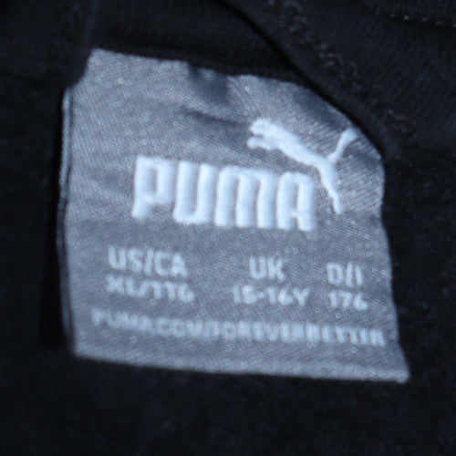 Teens UK Size XL PUMA Black Full Zip Hoodie