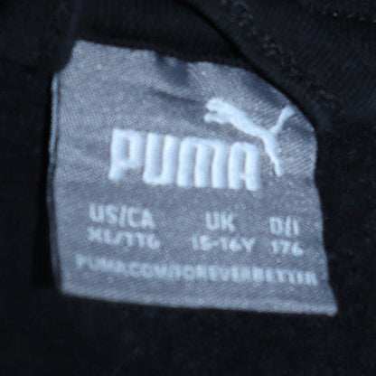 Teens UK Size XL PUMA Black Full Zip Hoodie