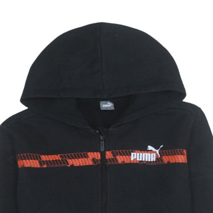 Teens UK Size XL PUMA Black Full Zip Hoodie