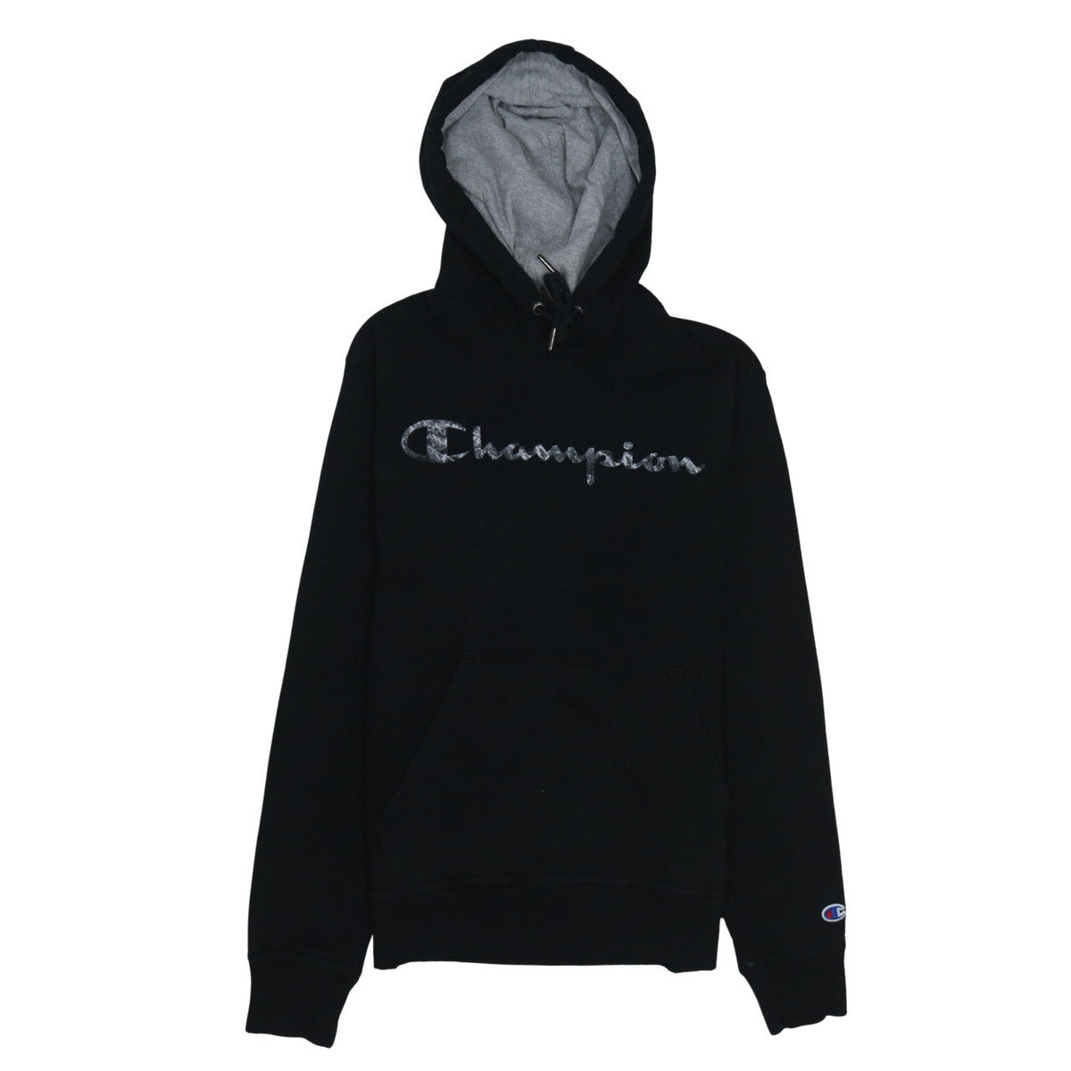 Mens UK Size S Champion Black Pullover Hoodie