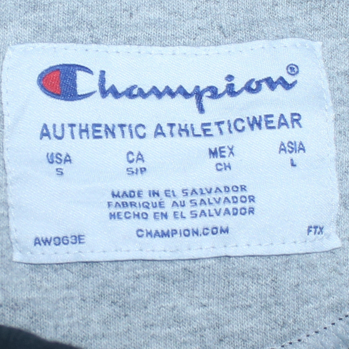 Mens UK Size S Champion Black Pullover Hoodie
