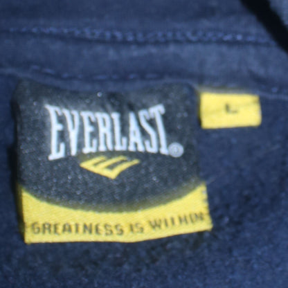 Mens UK Size L Everlast Blue Pullover Hoodie