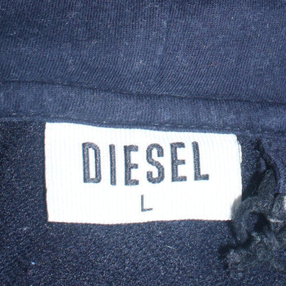 Mens UK Size L Diesel Black Full Zip Hoodie
