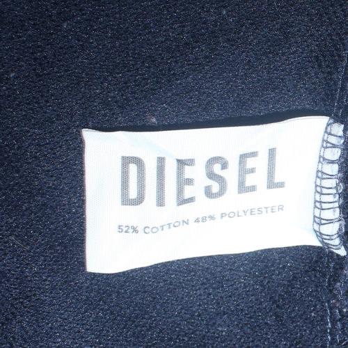 Mens UK Size L Diesel Black Full Zip Hoodie