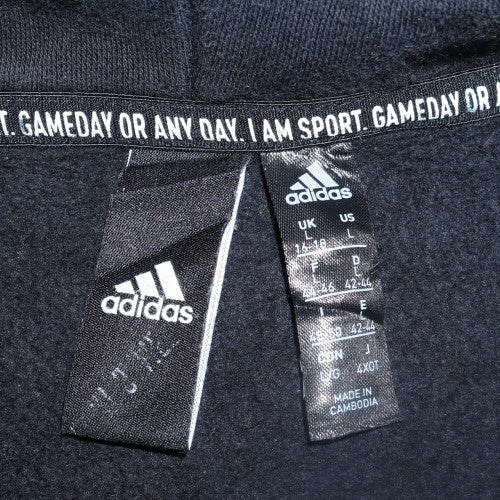Womens UK Size L adidas Black Pullover Hoodie