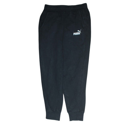 Mens UK Size S PUMA Regular Fit Jogger Black Trousers