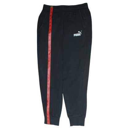 Mens UK Size S PUMA Regular Fit Jogger Black Trousers