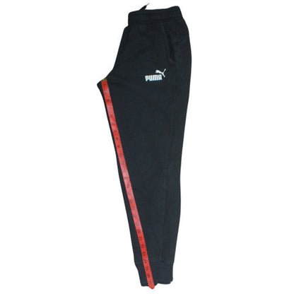 Mens UK Size S PUMA Regular Fit Jogger Black Trousers