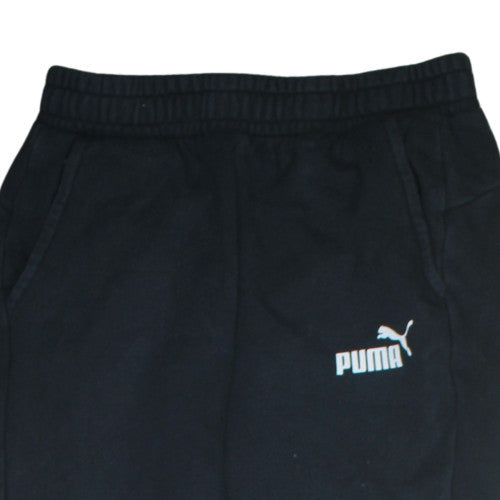 Mens UK Size S PUMA Regular Fit Jogger Black Trousers