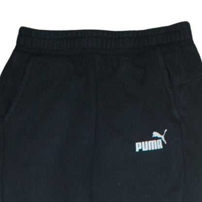 Mens UK Size S PUMA Regular Fit Jogger Black Trousers