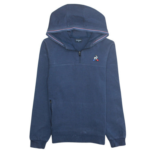 Mens UK Size XS le coq sportif Blue Pullover Hoodie