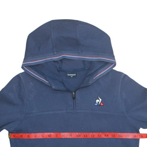 Mens UK Size XS le coq sportif Blue Pullover Hoodie