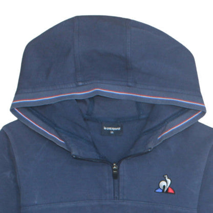 Mens UK Size XS le coq sportif Blue Pullover Hoodie