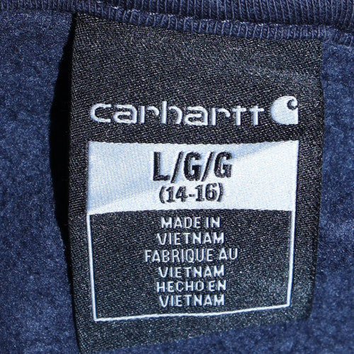 Womens UK Size 14-16 Carhartt Blue Pullover Hoodie