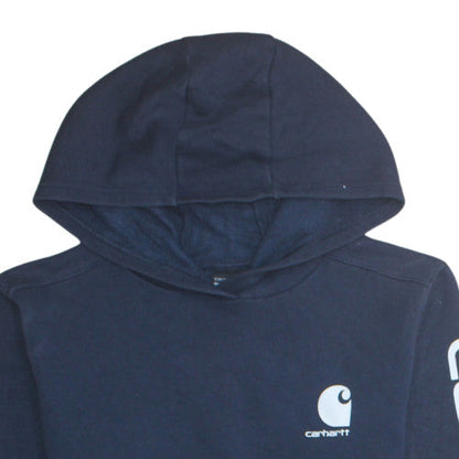 Womens UK Size 14-16 Carhartt Blue Pullover Hoodie