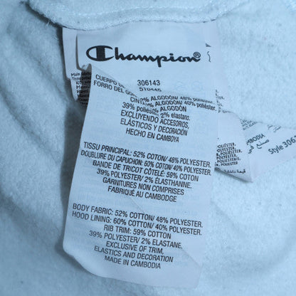 Champion Boys Black & Grey Pullover Hoodie 13-14 Years Fleece Logo Sweatshirt