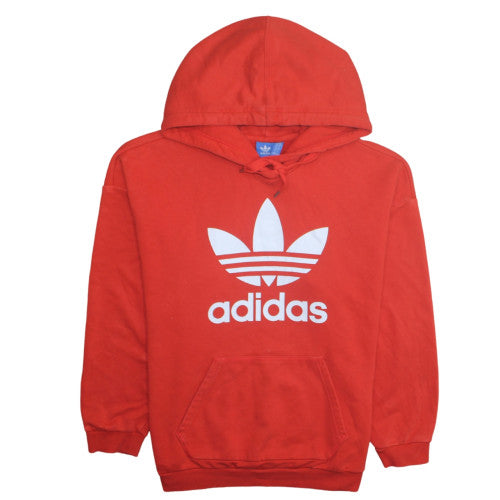 Womens UK Size 14 adidas Red Pullover Hoodie