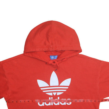 Womens UK Size 14 adidas Red Pullover Hoodie