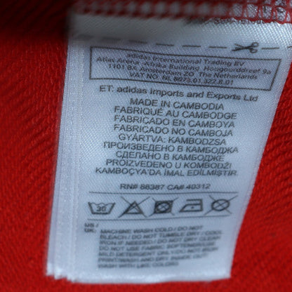 Womens UK Size 14 adidas Red Pullover Hoodie