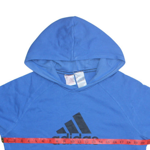 Boys UK Size 16 Years adidas Blue Pullover Hoodie