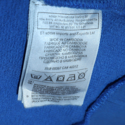 Boys UK Size 16 Years adidas Blue Pullover Hoodie