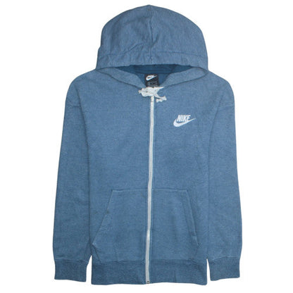 Mens UK Size S Nike Blue Full Zip Hoodie