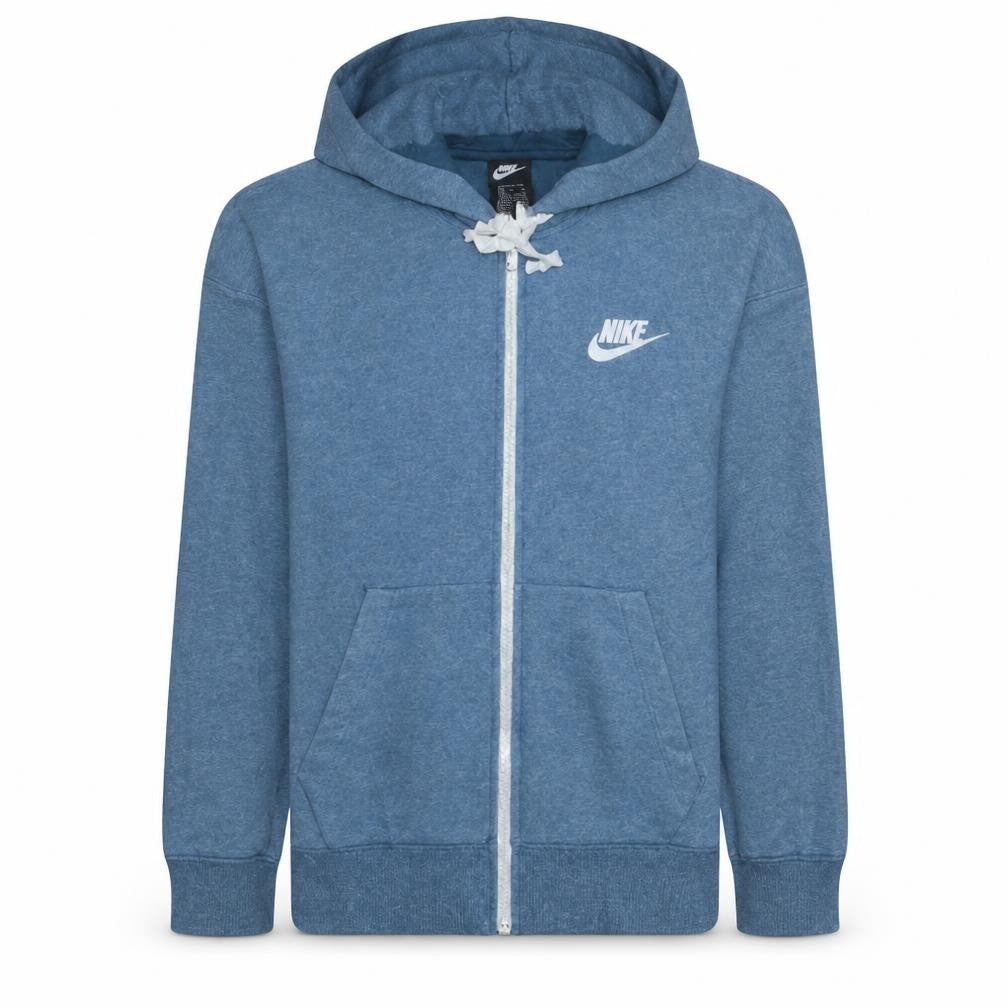 Mens UK Size S Nike Blue Full Zip Hoodie