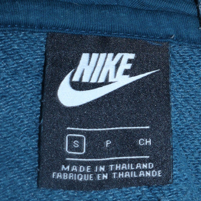 Mens UK Size S Nike Blue Full Zip Hoodie