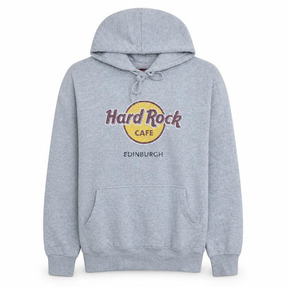 Mens UK Size L Hard Rock Cafe Grey Pullover Hoodie