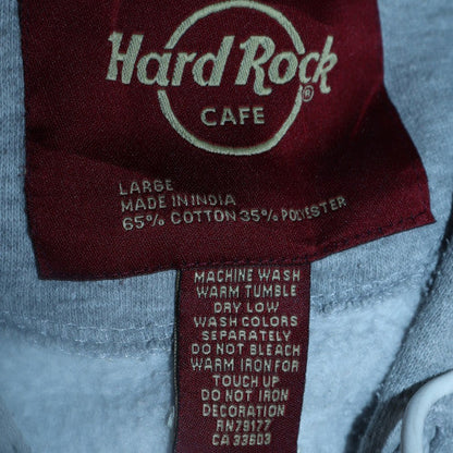 Mens UK Size L Hard Rock Cafe Grey Pullover Hoodie