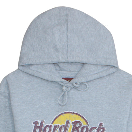 Mens UK Size L Hard Rock Cafe Grey Pullover Hoodie