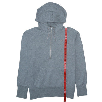 Mens UK Size XL Nike Grey 1/2 Zip Hoodie