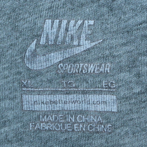 Mens UK Size XL Nike Grey 1/2 Zip Hoodie