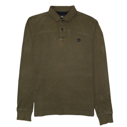 Mens UK Size S Timberland Green Henley Sweatshirt