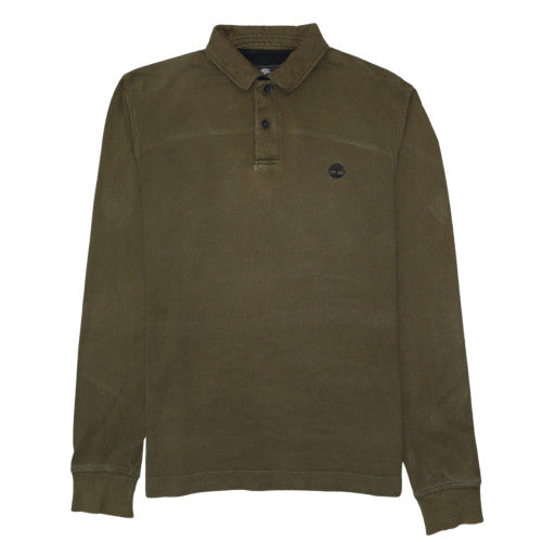 Mens UK Size S Timberland Green Henley Sweatshirt