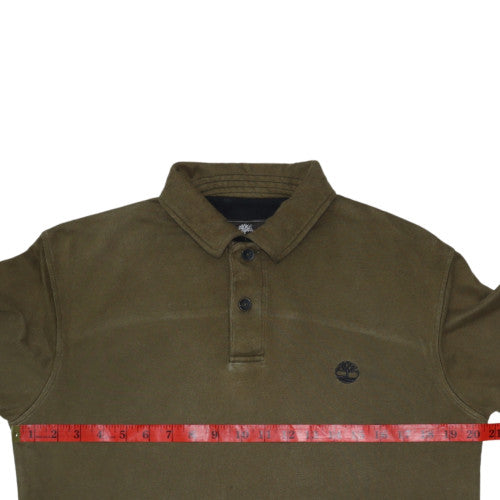 Mens UK Size S Timberland Green Henley Sweatshirt