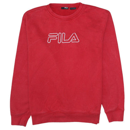 Womens UK Size XL FILA Red Pullover Sweatshirt