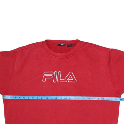 Womens UK Size XL FILA Red Pullover Sweatshirt